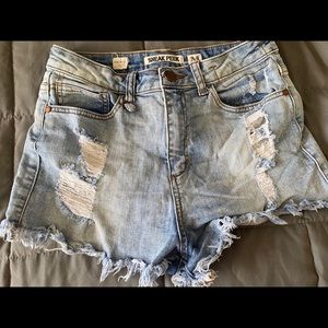 High Waist Denim Shorts